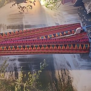 Picky Boo crazy fun vibrant Bold bright Womens small medium flare Boho pants